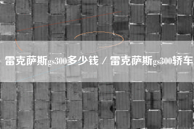 雷克萨斯gs300多少钱／雷克萨斯gs300轿车