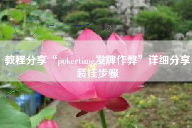教程分享“pokertime发牌作弊	”详细分享装挂步骤