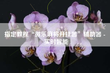 指定教程“微乐麻将开挂器”辅助器 - 实时智能