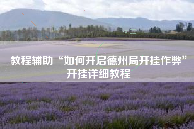 教程辅助“如何开启德州局开挂作弊	”开挂详细教程